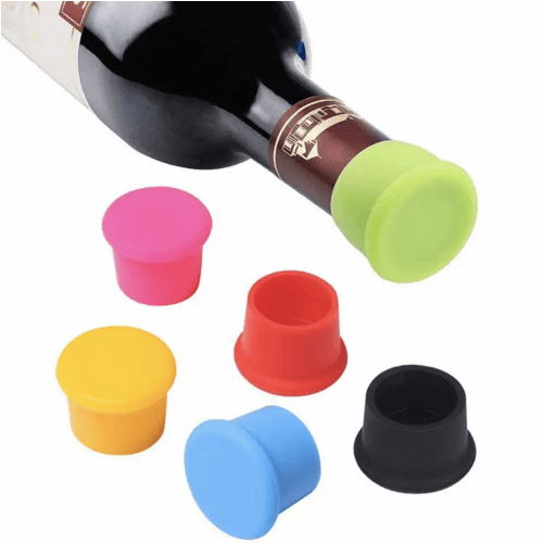 
                      
                        5 pcs/set Reusable Silicone Wine Stopper - Reusable Silicone Sparkling Bottle Cap Replacement Wine bottle stopper
                      
                    